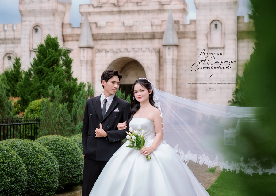 Ảnh cưới chân dung cặp đôi giữa bối cảnh cổ điển